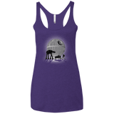 T-Shirts Purple / X-Small Full Moon Over Empire Women's Triblend Racerback Tank