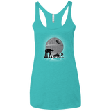 T-Shirts Tahiti Blue / X-Small Full Moon Over Empire Women's Triblend Racerback Tank