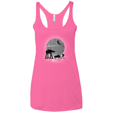 T-Shirts Vintage Pink / X-Small Full Moon Over Empire Women's Triblend Racerback Tank