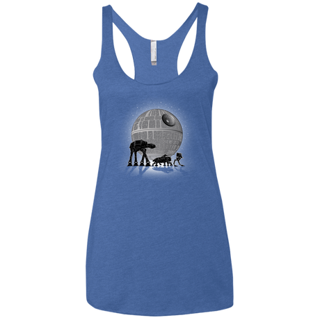 T-Shirts Vintage Royal / X-Small Full Moon Over Empire Women's Triblend Racerback Tank