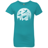 T-Shirts Tahiti Blue / YXS Full Moon over London Girls Premium T-Shirt
