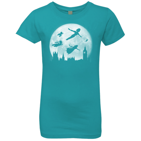T-Shirts Tahiti Blue / YXS Full Moon over London Girls Premium T-Shirt