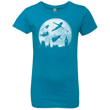 T-Shirts Turquoise / YXS Full Moon over London Girls Premium T-Shirt
