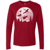 T-Shirts Cardinal / Small Full Moon over London Men's Premium Long Sleeve