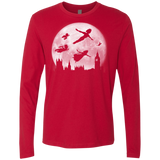 T-Shirts Red / Small Full Moon over London Men's Premium Long Sleeve