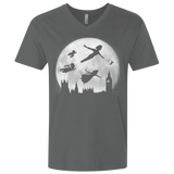 T-Shirts Heavy Metal / X-Small Full Moon over London Men's Premium V-Neck