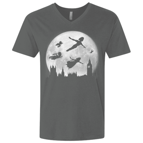 T-Shirts Heavy Metal / X-Small Full Moon over London Men's Premium V-Neck