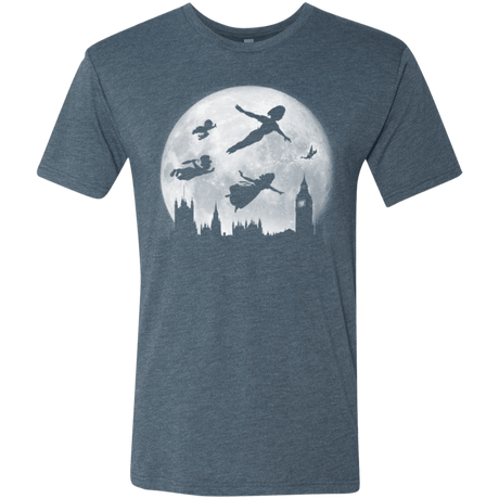 T-Shirts Indigo / Small Full Moon over London Men's Triblend T-Shirt