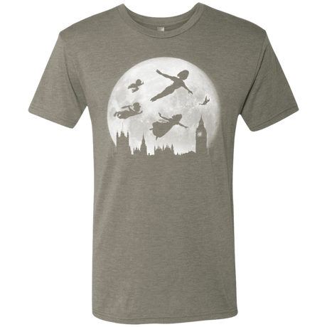 T-Shirts Venetian Grey / Small Full Moon over London Men's Triblend T-Shirt