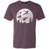 T-Shirts Vintage Purple / Small Full Moon over London Men's Triblend T-Shirt