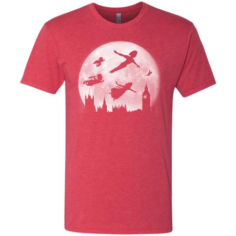 T-Shirts Vintage Red / Small Full Moon over London Men's Triblend T-Shirt
