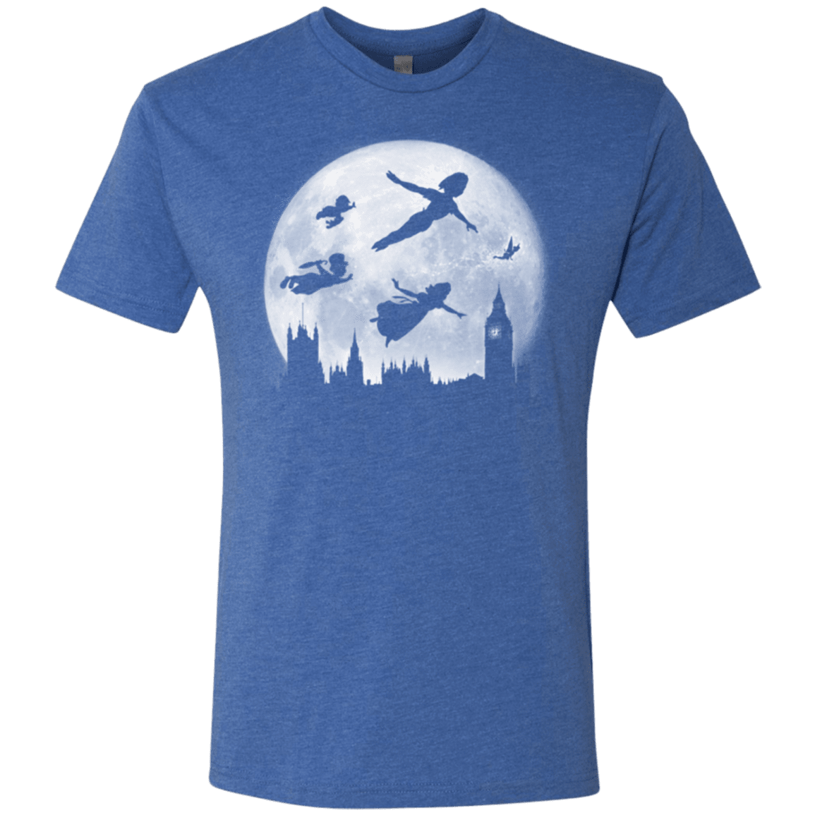 T-Shirts Vintage Royal / Small Full Moon over London Men's Triblend T-Shirt