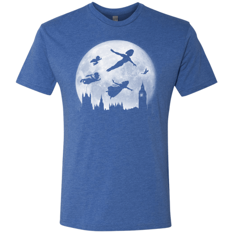 T-Shirts Vintage Royal / Small Full Moon over London Men's Triblend T-Shirt