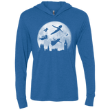 T-Shirts Vintage Royal / X-Small Full Moon over London Triblend Long Sleeve Hoodie Tee