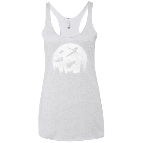 T-Shirts Heather White / X-Small Full Moon over London Women's Triblend Racerback Tank