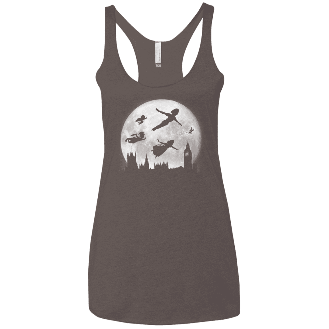 T-Shirts Macchiato / X-Small Full Moon over London Women's Triblend Racerback Tank