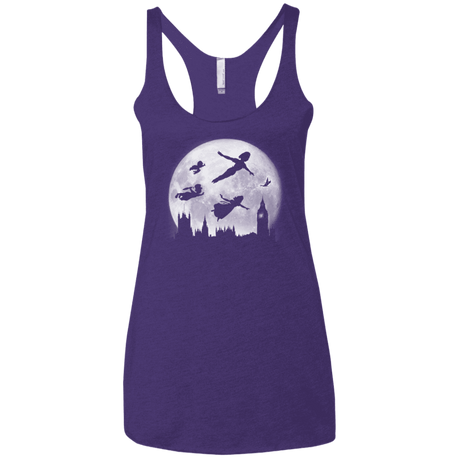 T-Shirts Purple / X-Small Full Moon over London Women's Triblend Racerback Tank
