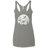 T-Shirts Venetian Grey / X-Small Full Moon over London Women's Triblend Racerback Tank