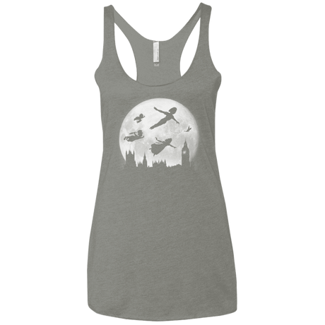 T-Shirts Venetian Grey / X-Small Full Moon over London Women's Triblend Racerback Tank