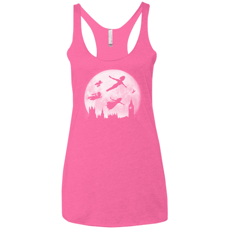 T-Shirts Vintage Pink / X-Small Full Moon over London Women's Triblend Racerback Tank