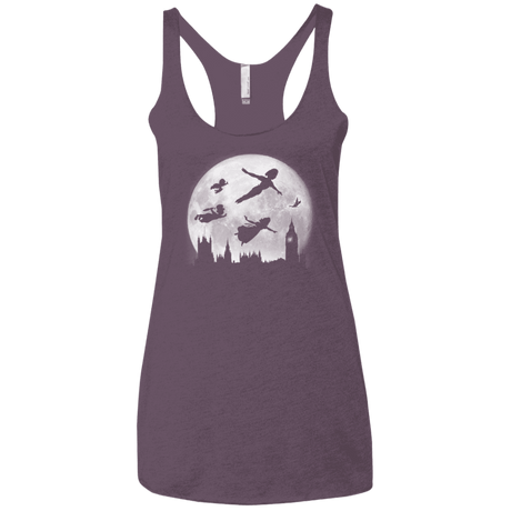 T-Shirts Vintage Purple / X-Small Full Moon over London Women's Triblend Racerback Tank