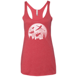 T-Shirts Vintage Red / X-Small Full Moon over London Women's Triblend Racerback Tank