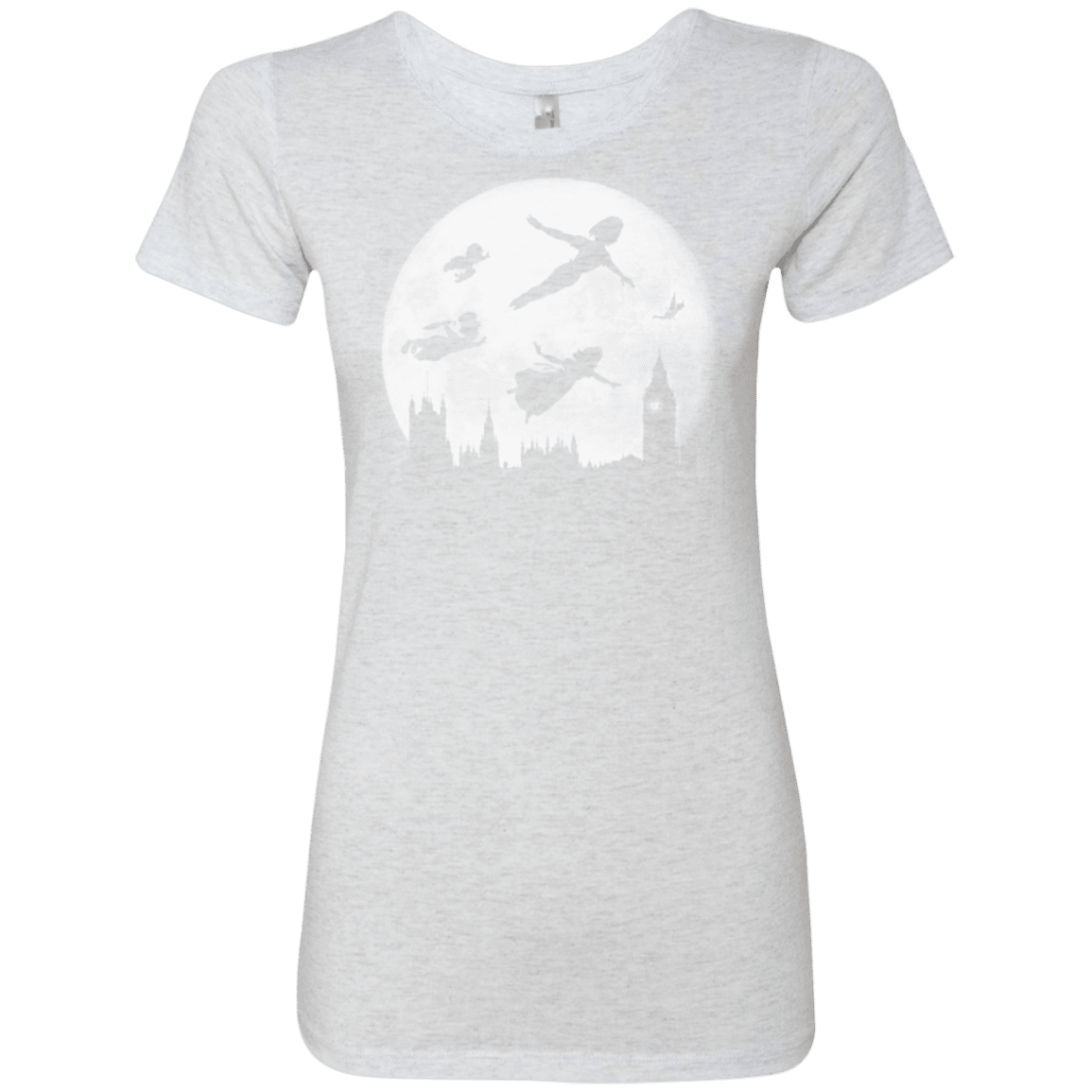T-Shirts Heather White / Small Full Moon over London Women's Triblend T-Shirt