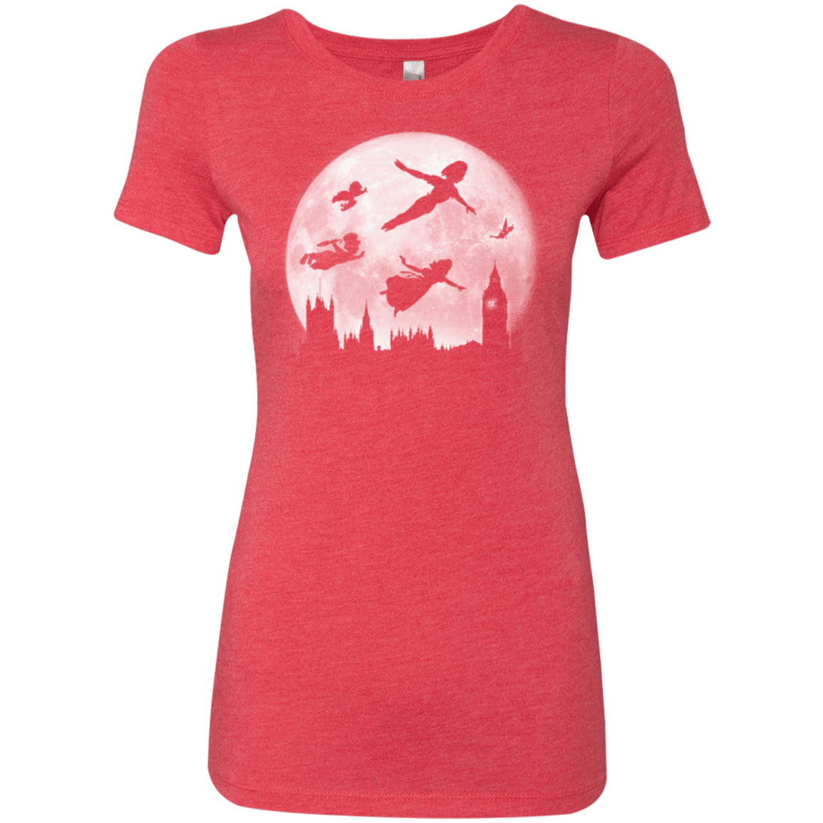 T-Shirts Vintage Red / Small Full Moon over London Women's Triblend T-Shirt