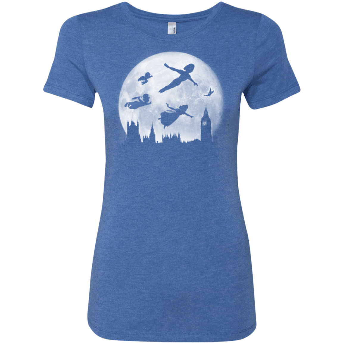 T-Shirts Vintage Royal / Small Full Moon over London Women's Triblend T-Shirt