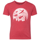 T-Shirts Vintage Red / YXS Full Moon over London Youth Triblend T-Shirt