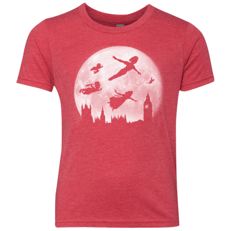 T-Shirts Vintage Red / YXS Full Moon over London Youth Triblend T-Shirt