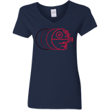 T-Shirts Navy / S Fully Operational Women's V-Neck T-Shirt