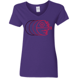 T-Shirts Purple / S Fully Operational Women's V-Neck T-Shirt