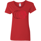 T-Shirts Red / S Fully Operational Women's V-Neck T-Shirt