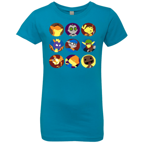 T-Shirts Turquoise / YXS Fun Heroes Girls Premium T-Shirt