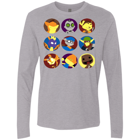 T-Shirts Heather Grey / Small Fun Heroes Men's Premium Long Sleeve