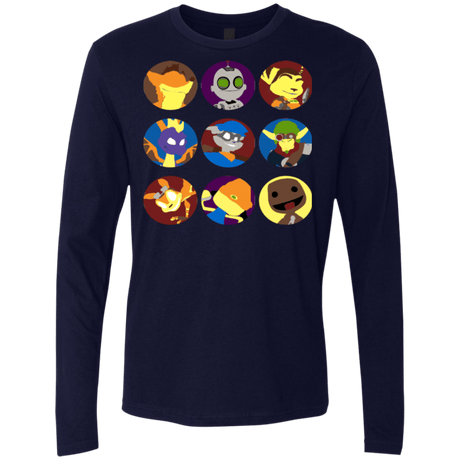 T-Shirts Midnight Navy / Small Fun Heroes Men's Premium Long Sleeve