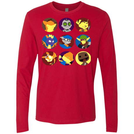 T-Shirts Red / Small Fun Heroes Men's Premium Long Sleeve