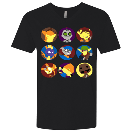 T-Shirts Black / X-Small Fun Heroes Men's Premium V-Neck