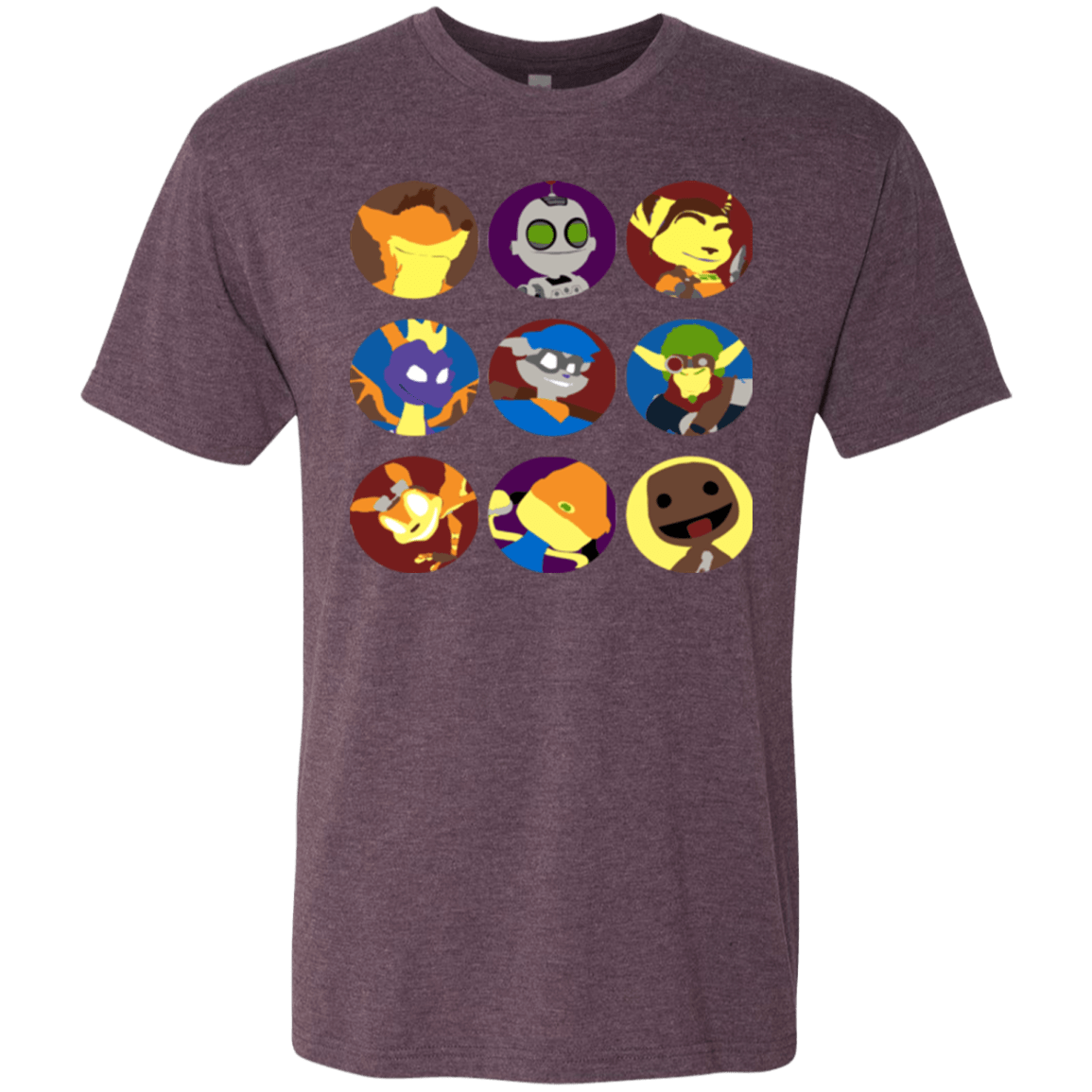 T-Shirts Vintage Purple / Small Fun Heroes Men's Triblend T-Shirt