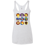 T-Shirts Heather White / X-Small Fun Heroes Women's Triblend Racerback Tank