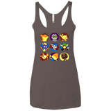 T-Shirts Macchiato / X-Small Fun Heroes Women's Triblend Racerback Tank