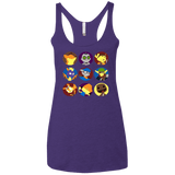 Fun Heroes Women's Triblend Racerback Tank