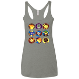 T-Shirts Venetian Grey / X-Small Fun Heroes Women's Triblend Racerback Tank