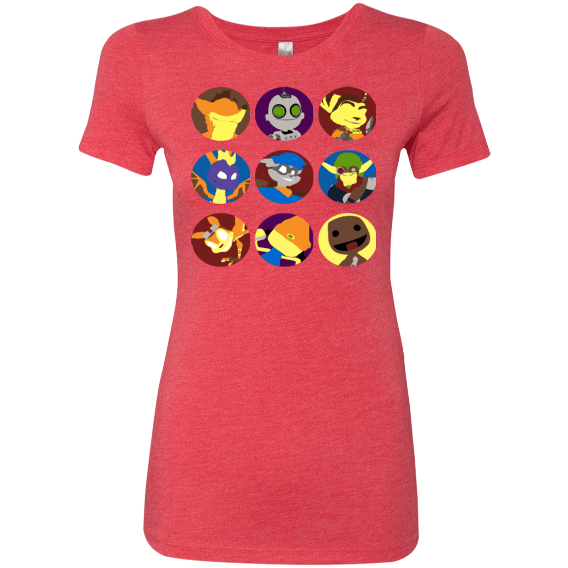 T-Shirts Vintage Red / Small Fun Heroes Women's Triblend T-Shirt