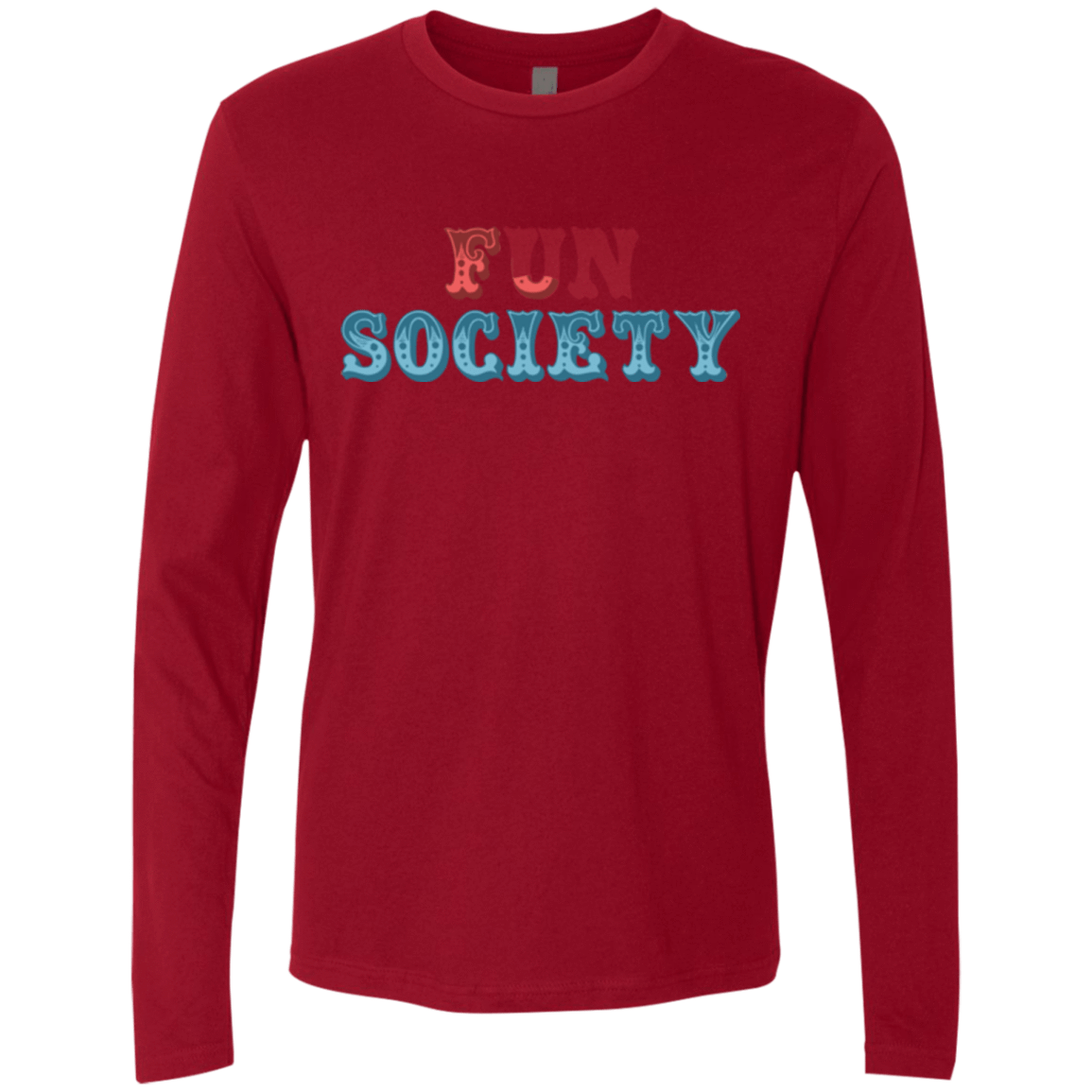 T-Shirts Cardinal / Small Fun Society Men's Premium Long Sleeve