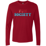 T-Shirts Cardinal / Small Fun Society Men's Premium Long Sleeve