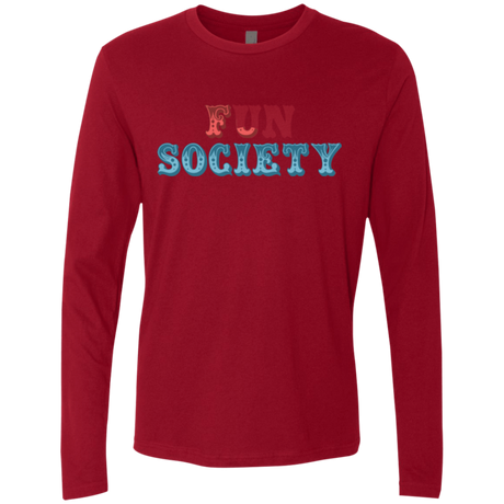 T-Shirts Cardinal / Small Fun Society Men's Premium Long Sleeve