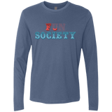 T-Shirts Indigo / Small Fun Society Men's Premium Long Sleeve