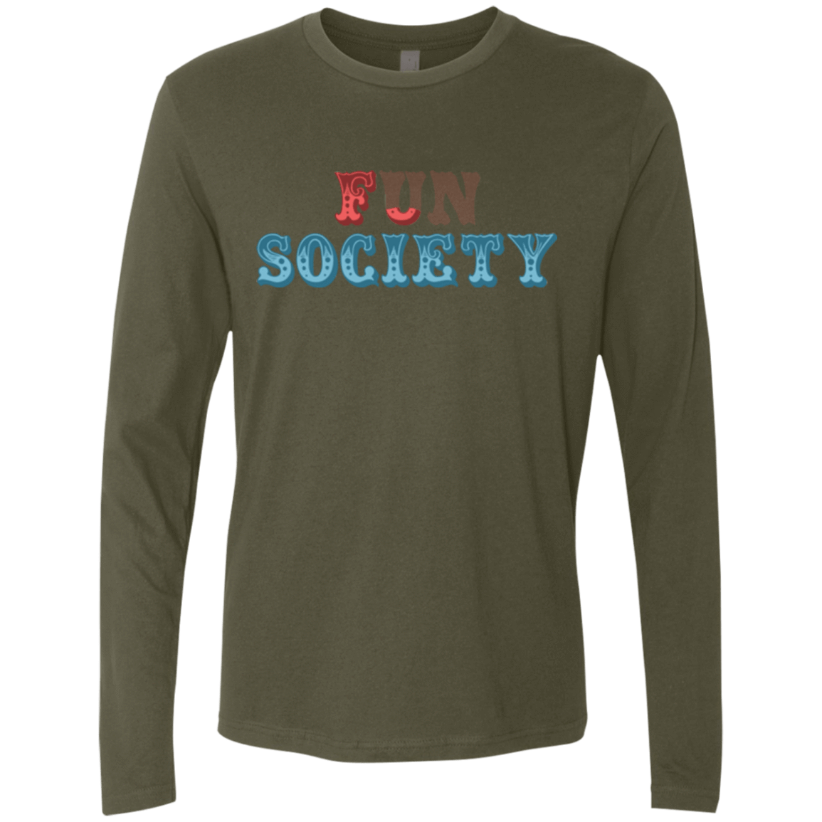 T-Shirts Military Green / Small Fun Society Men's Premium Long Sleeve